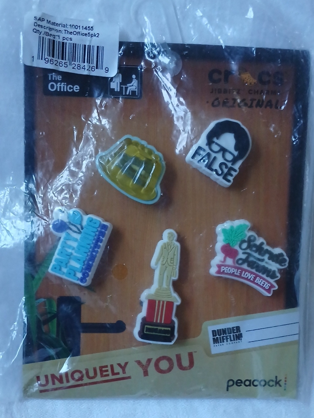 The Office Croc Charm Set NEW
